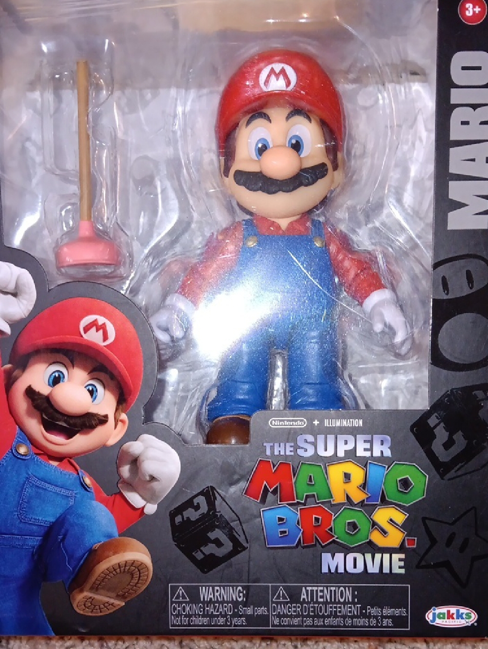 #117 The Super Mario Bros. Movie Mario Figure - Red & Blue